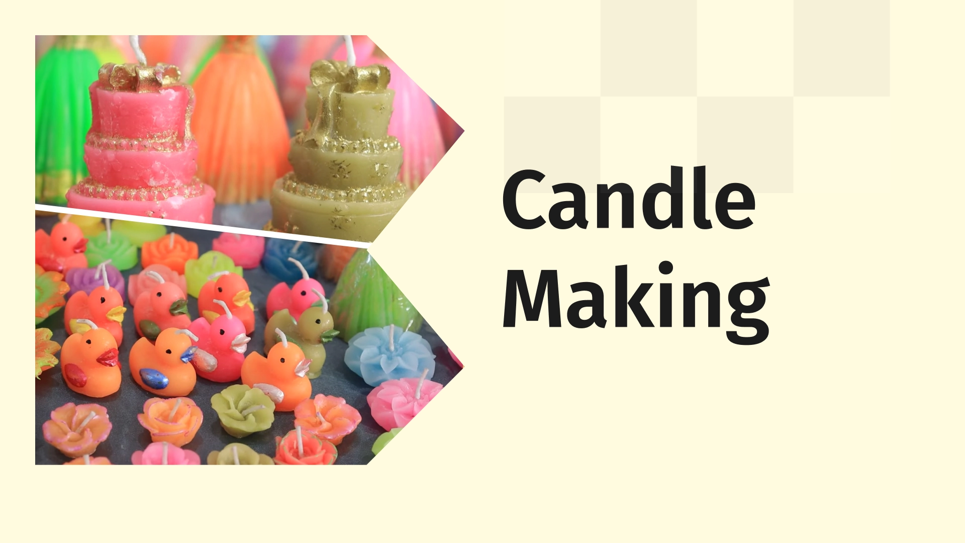 Candle making business video