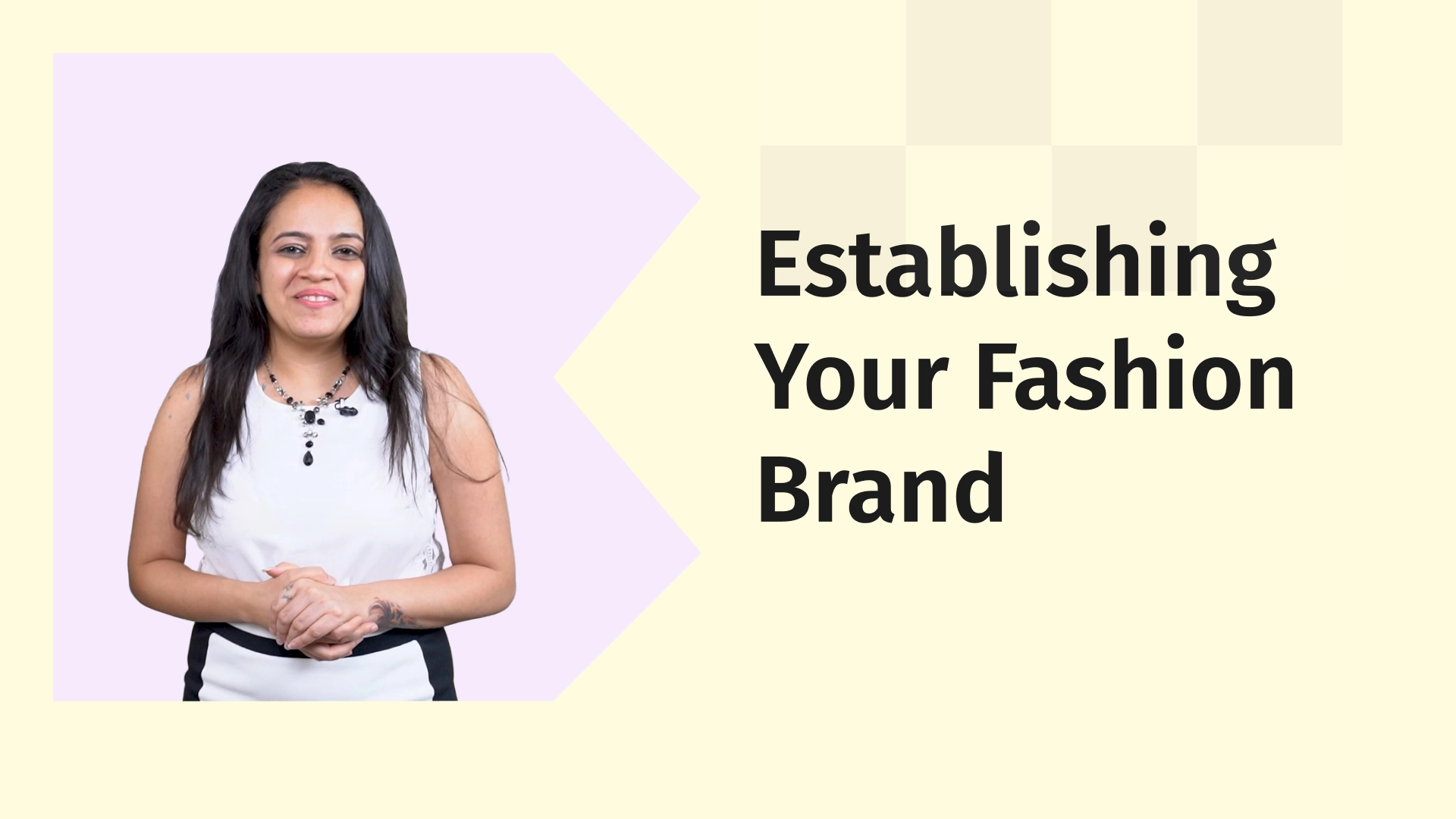 Start your fashion brand course video